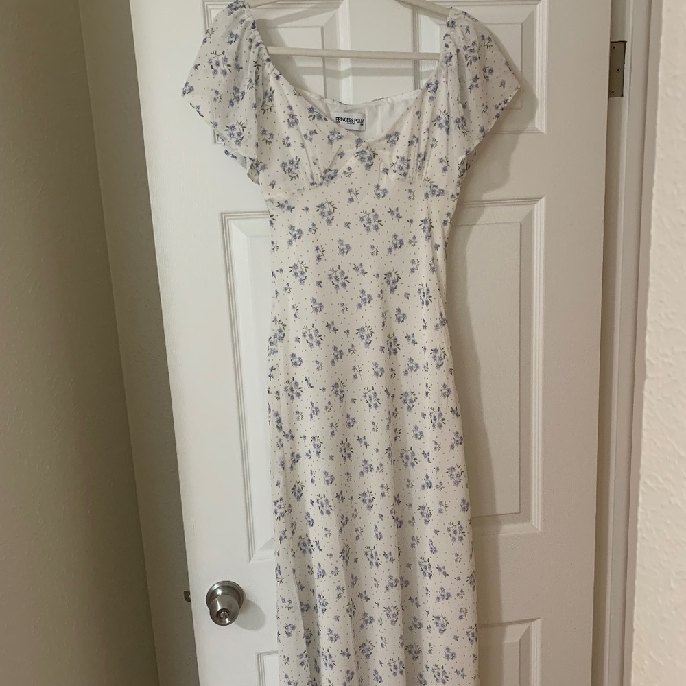 Princess Polly Hera Maxi Dress White Floral